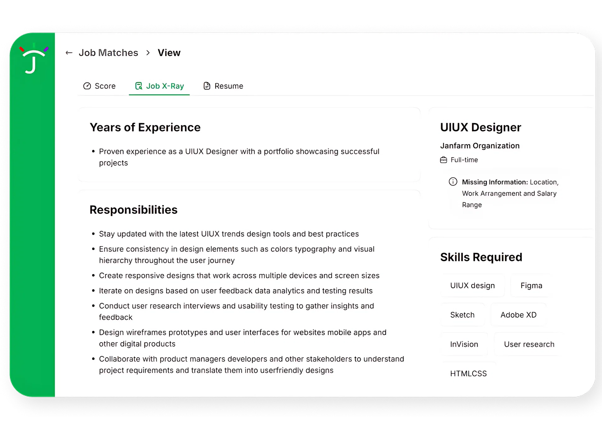 Targeted Resume Header