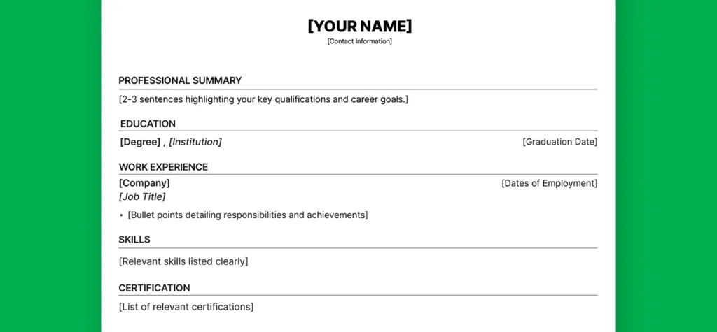 How Long Should A Resume Be